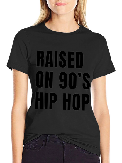 Raised on 90s Hip Hop Black T-Shirt