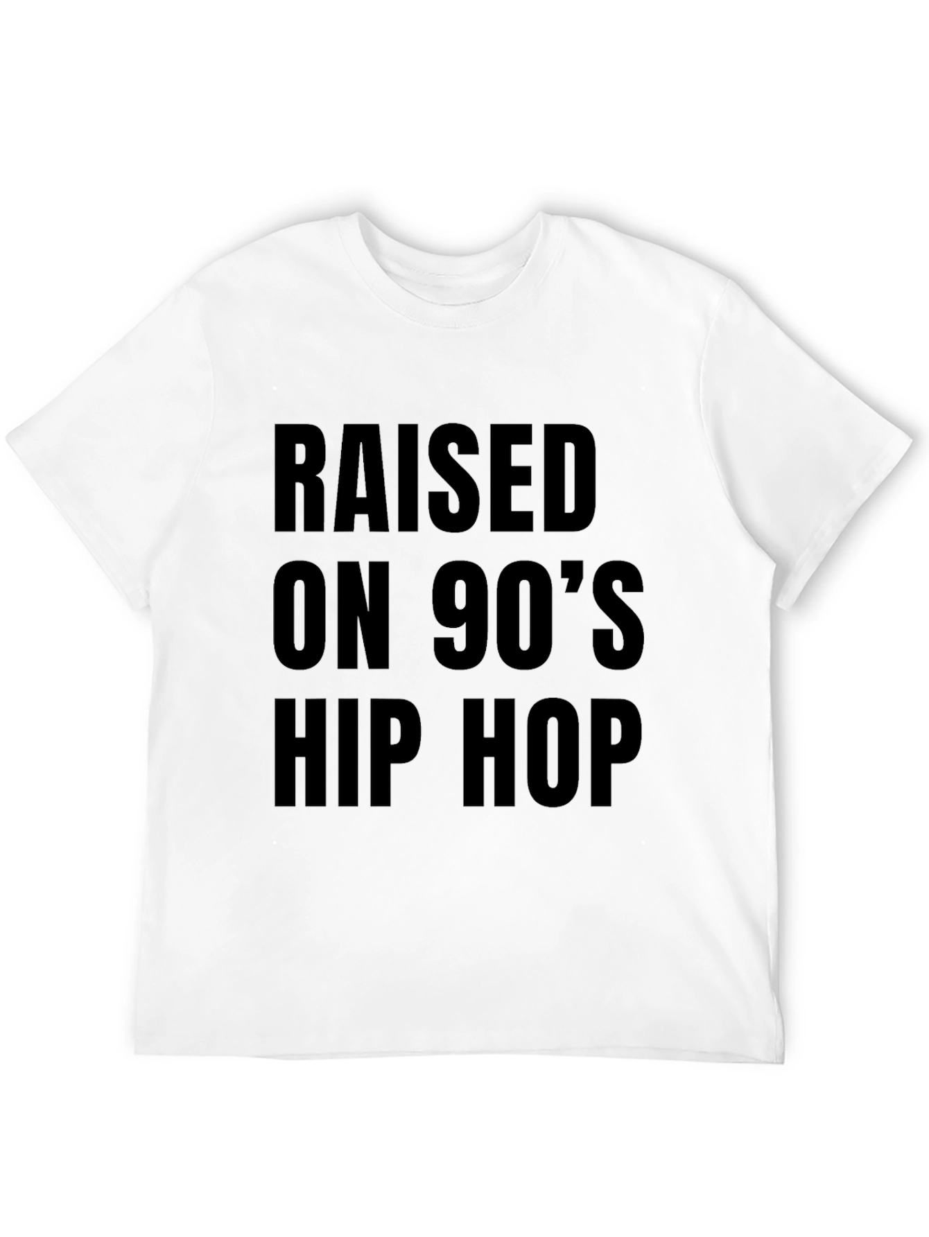 Raised on 90s Hip Hop Black T-Shirt