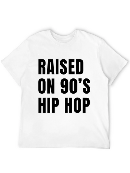 Raised on 90s Hip Hop Black T-Shirt