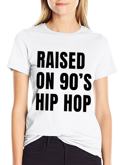 Raised on 90s Hip Hop Black T-Shirt