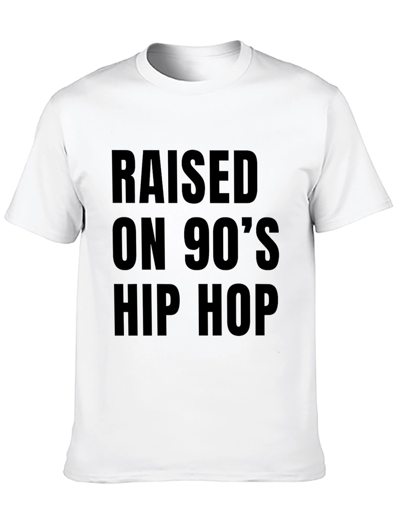 Raised on 90s Hip Hop Black T-Shirt
