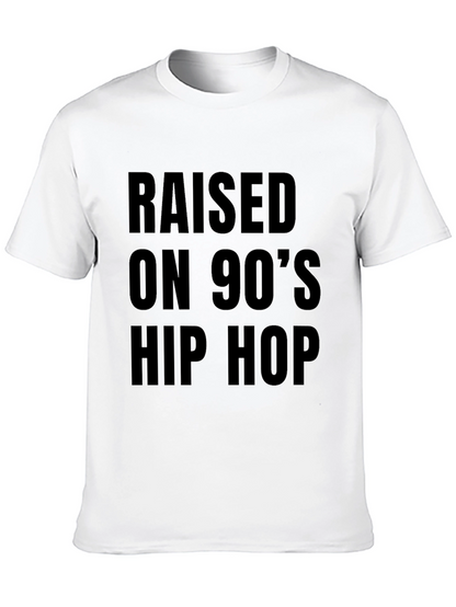 Raised on 90s Hip Hop Black T-Shirt