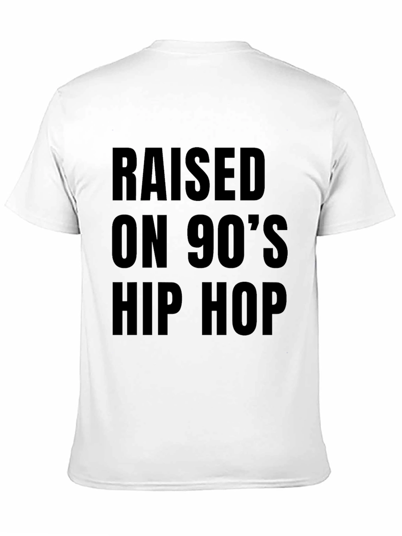 Raised on 90s Hip Hop Black T-Shirt