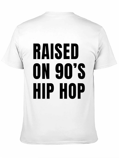 Raised on 90s Hip Hop Black T-Shirt