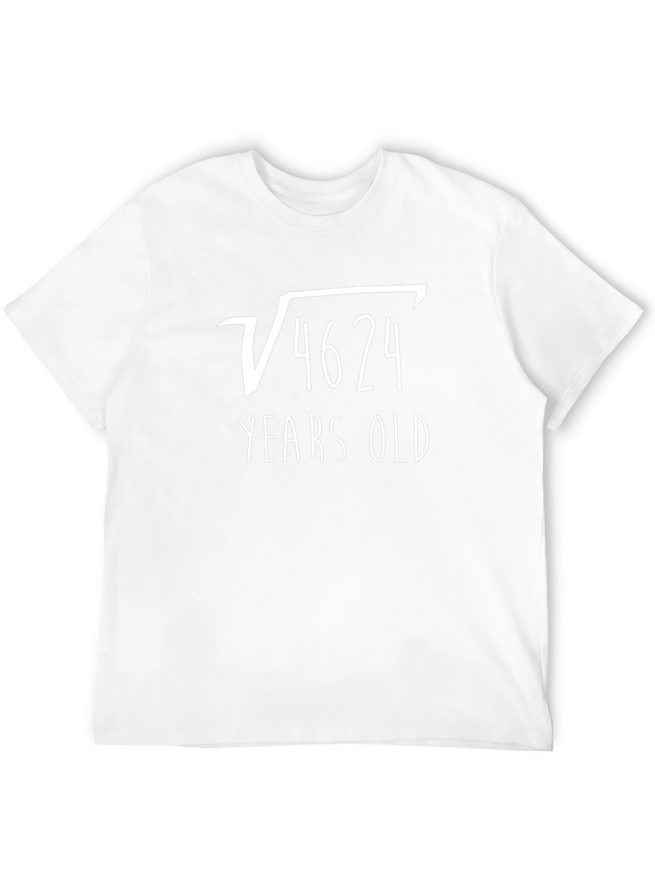Square Root of 4624 Years Old Funny T-Shirt