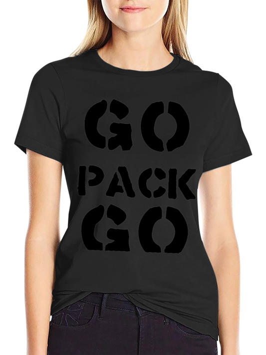 Go Pack Go Black T-Shirt
