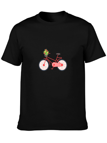 Stylish Bicycle Graphic Tee - Classic Comfort