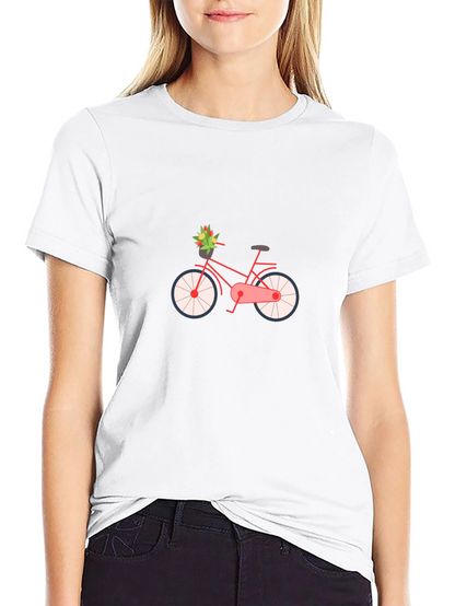 Stylish Bicycle Graphic Tee - Classic Comfort