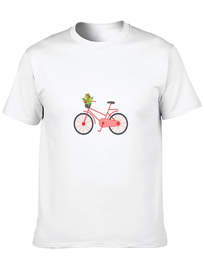 Stylish Bicycle Graphic Tee - Classic Comfort