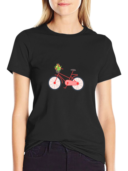 Stylish Bicycle Graphic Tee - Classic Comfort