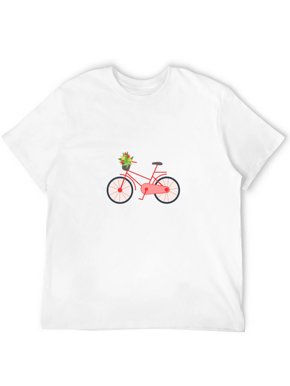 Stylish Bicycle Graphic Tee - Classic Comfort