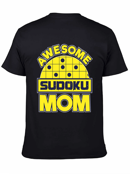 Awesome Sudoku Mom Graphic Tee Shirt