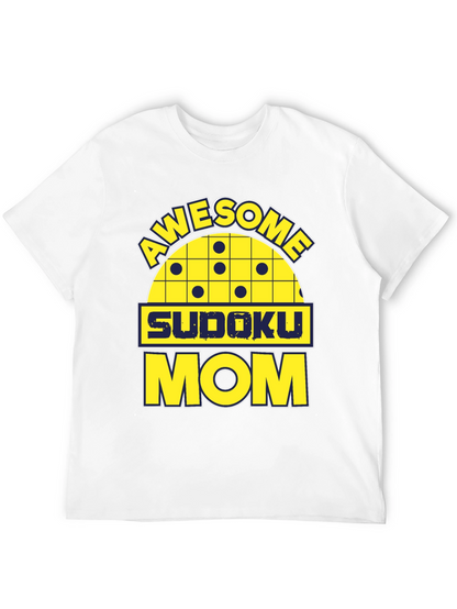 Awesome Sudoku Mom Graphic Tee Shirt