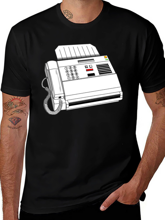 Retro Fax Machine Graphic Tee