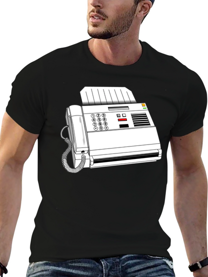 Retro Fax Machine Graphic Tee