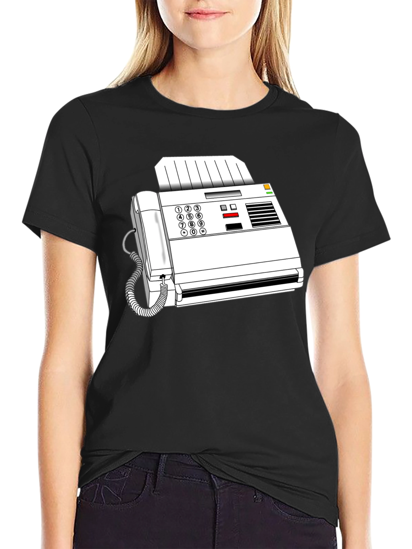 Retro Fax Machine Graphic Tee