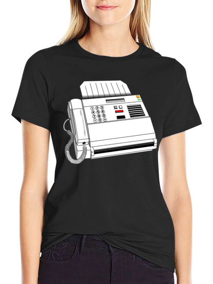 Retro Fax Machine Graphic Tee