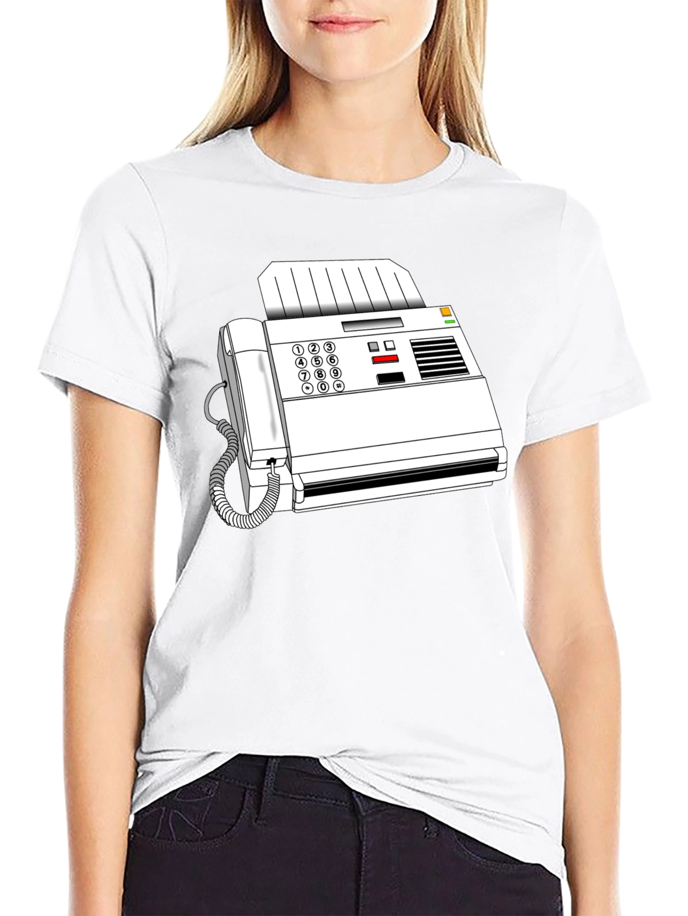 Retro Fax Machine Graphic Tee