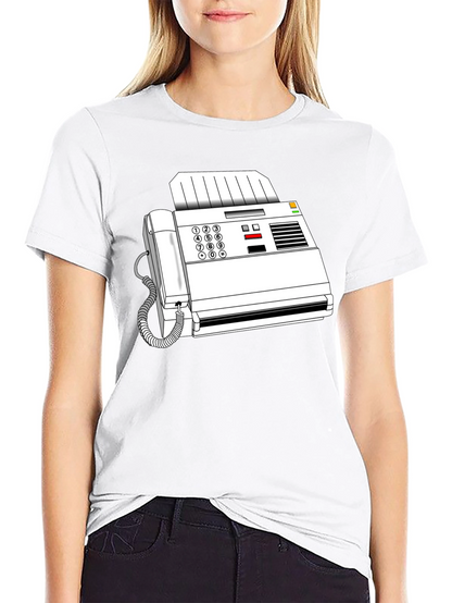 Retro Fax Machine Graphic Tee