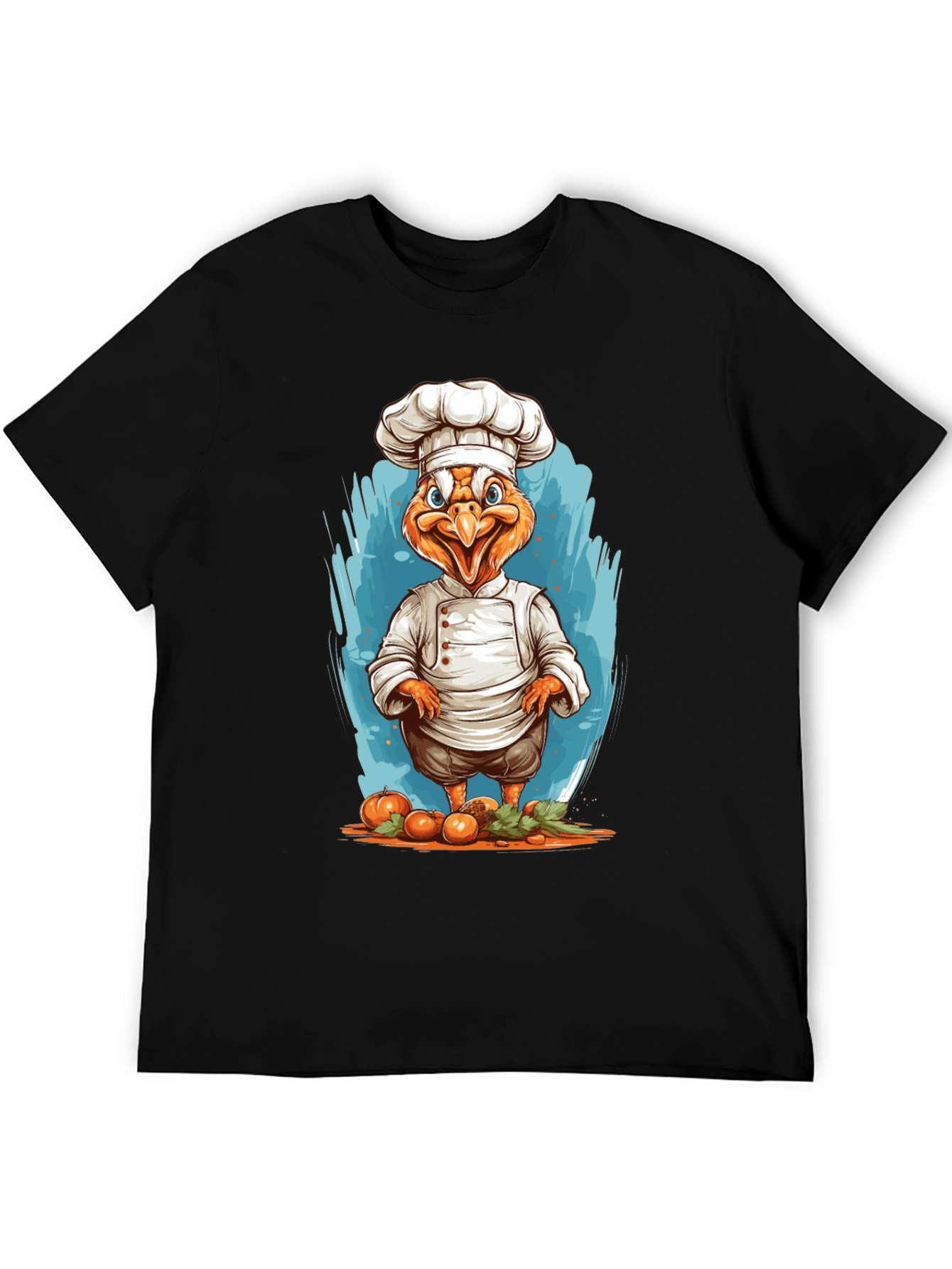 Chef Chicken Graphic T-Shirt - Funny Foodie Tee