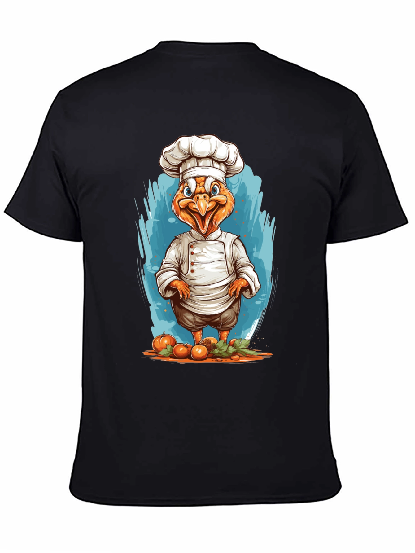 Chef Chicken Graphic T-Shirt - Funny Foodie Tee