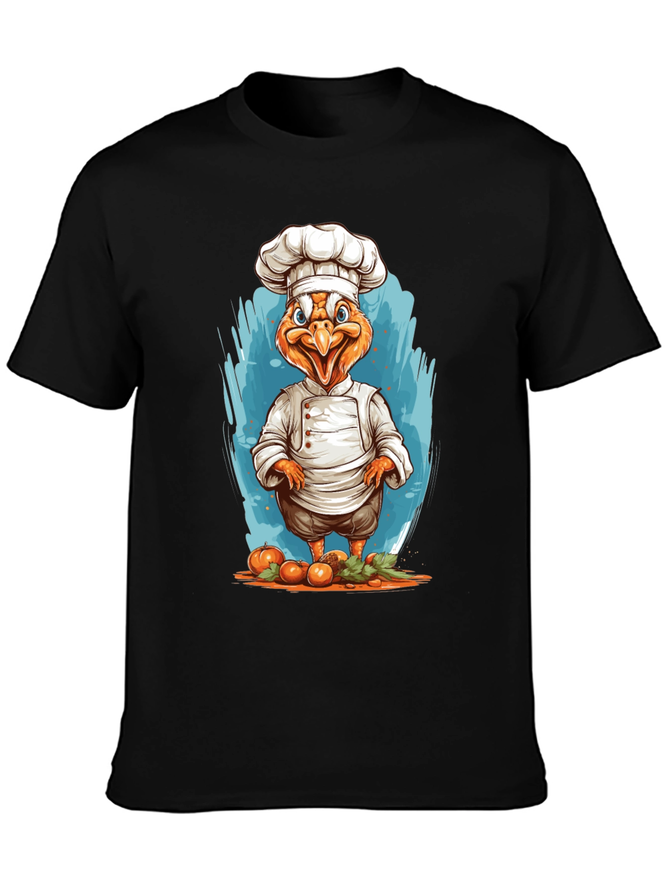 Chef Chicken Graphic T-Shirt - Funny Foodie Tee