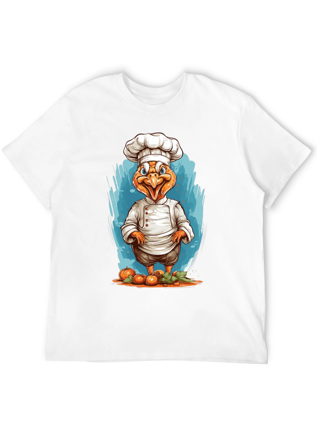 Chef Chicken Graphic T-Shirt - Funny Foodie Tee