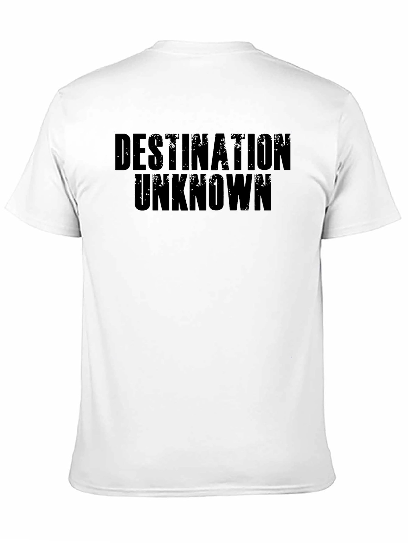 Destination Unknown Graphic Tee - Bold Black T-Shirt