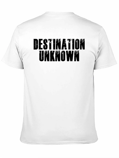 Destination Unknown Graphic Tee - Bold Black T-Shirt