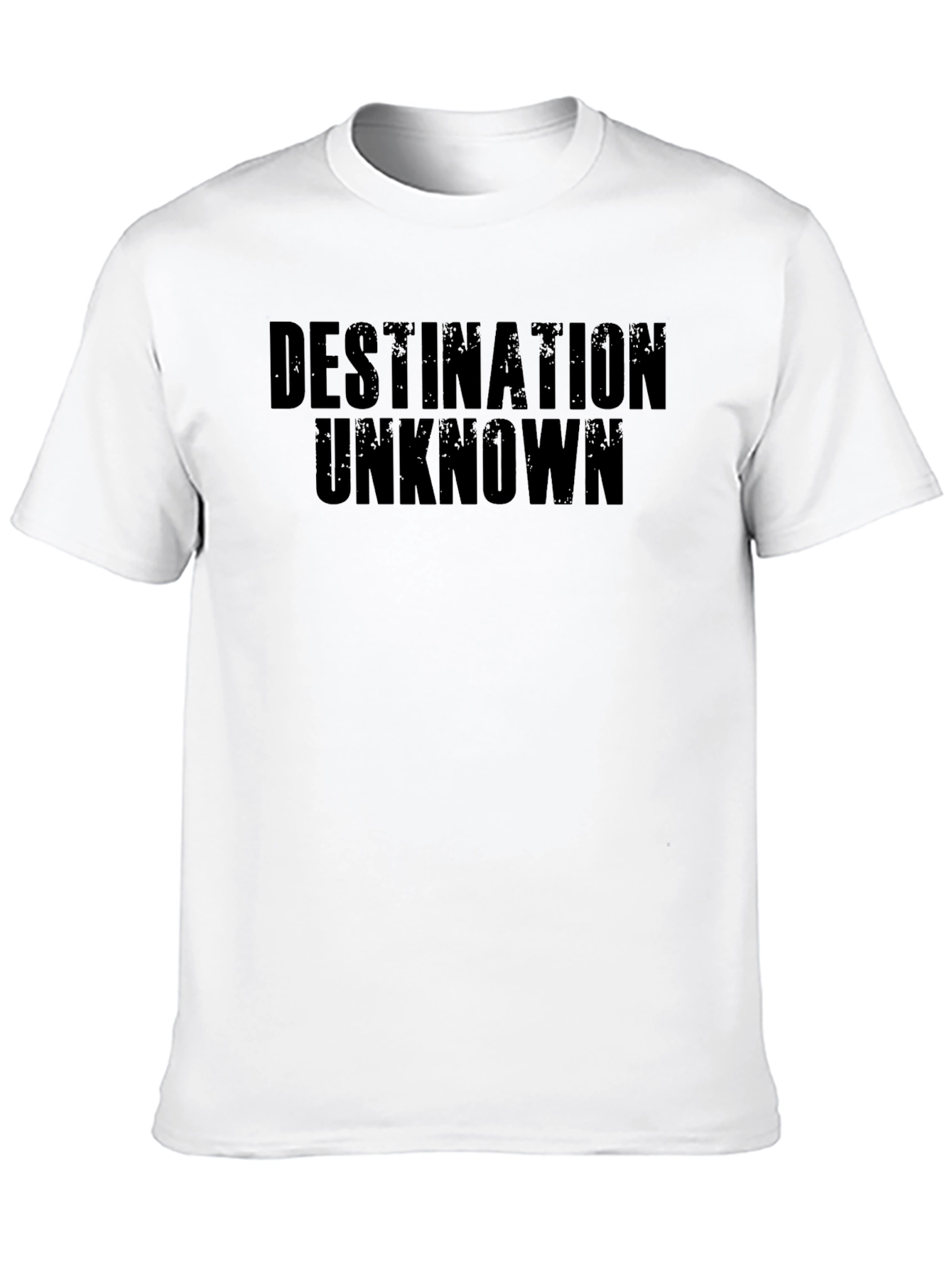 Destination Unknown Graphic Tee - Bold Black T-Shirt