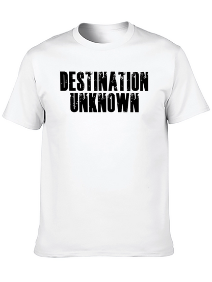 Destination Unknown Graphic Tee - Bold Black T-Shirt