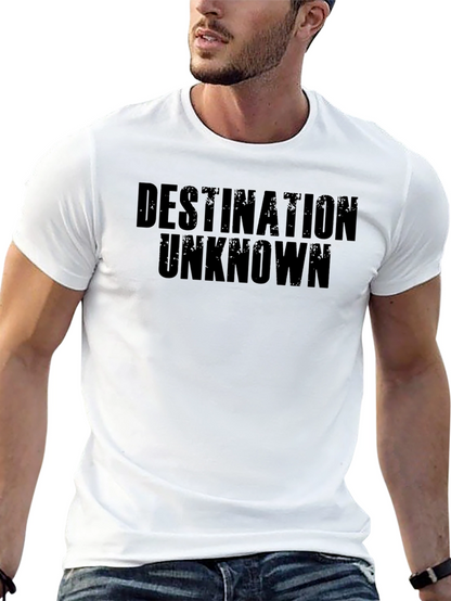 Destination Unknown Graphic Tee - Bold Black T-Shirt