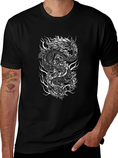 Dragon Graphic Tee - Black