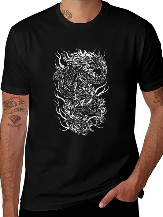 Dragon Graphic Tee - Black
