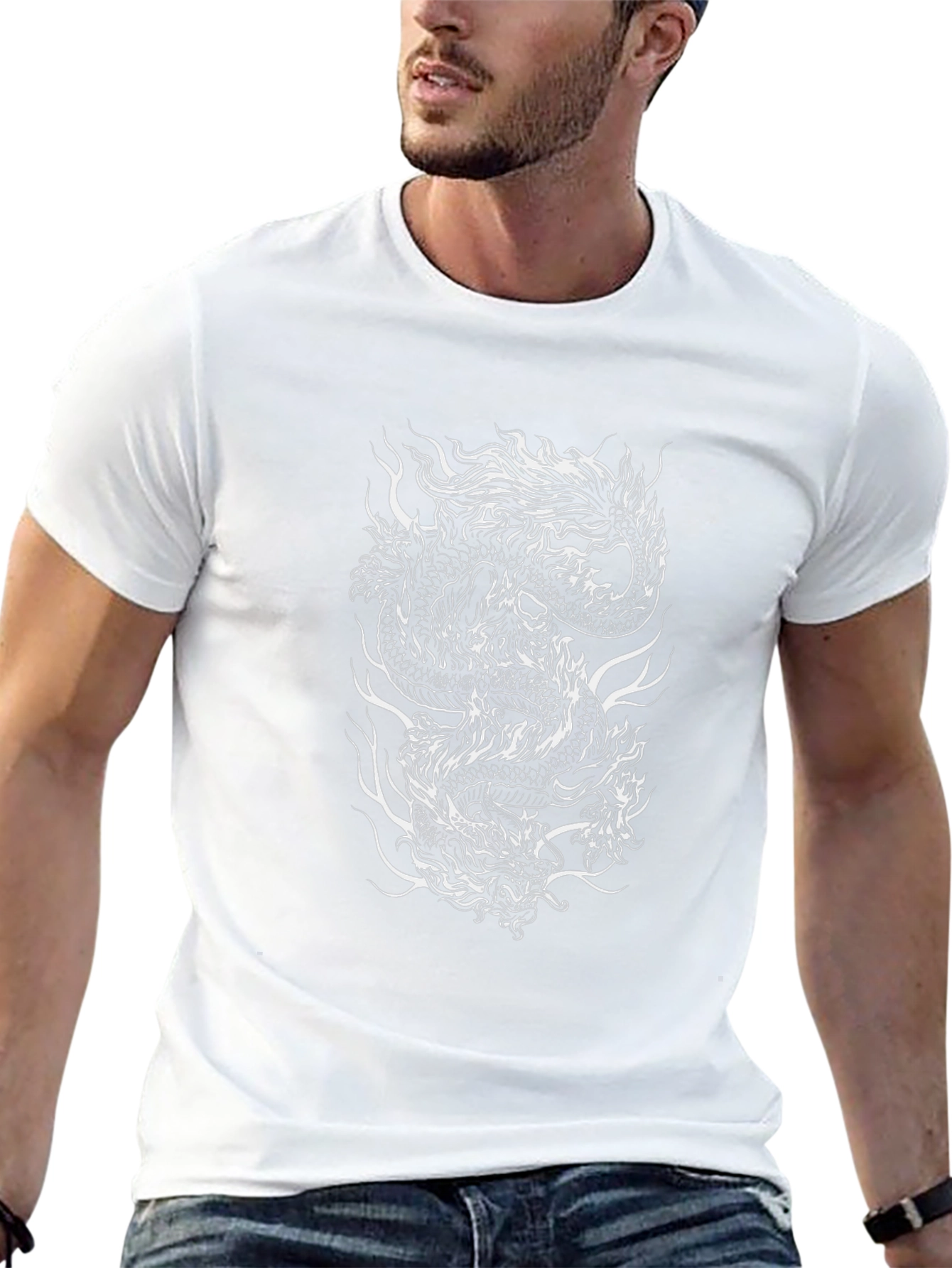 Dragon Graphic Tee - Black