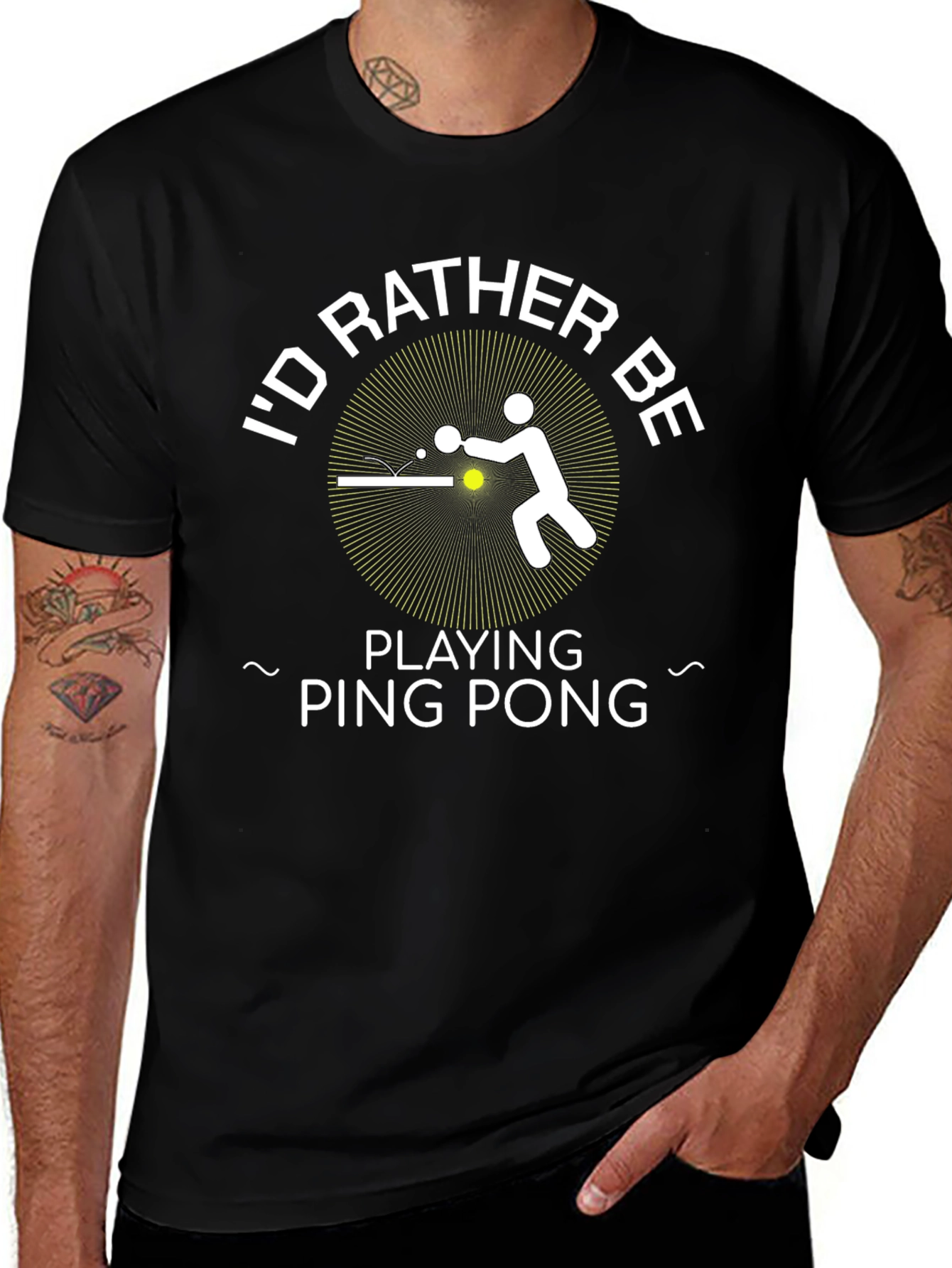 Id Rather Be Playing Ping Pong - Graphic T-Shirt