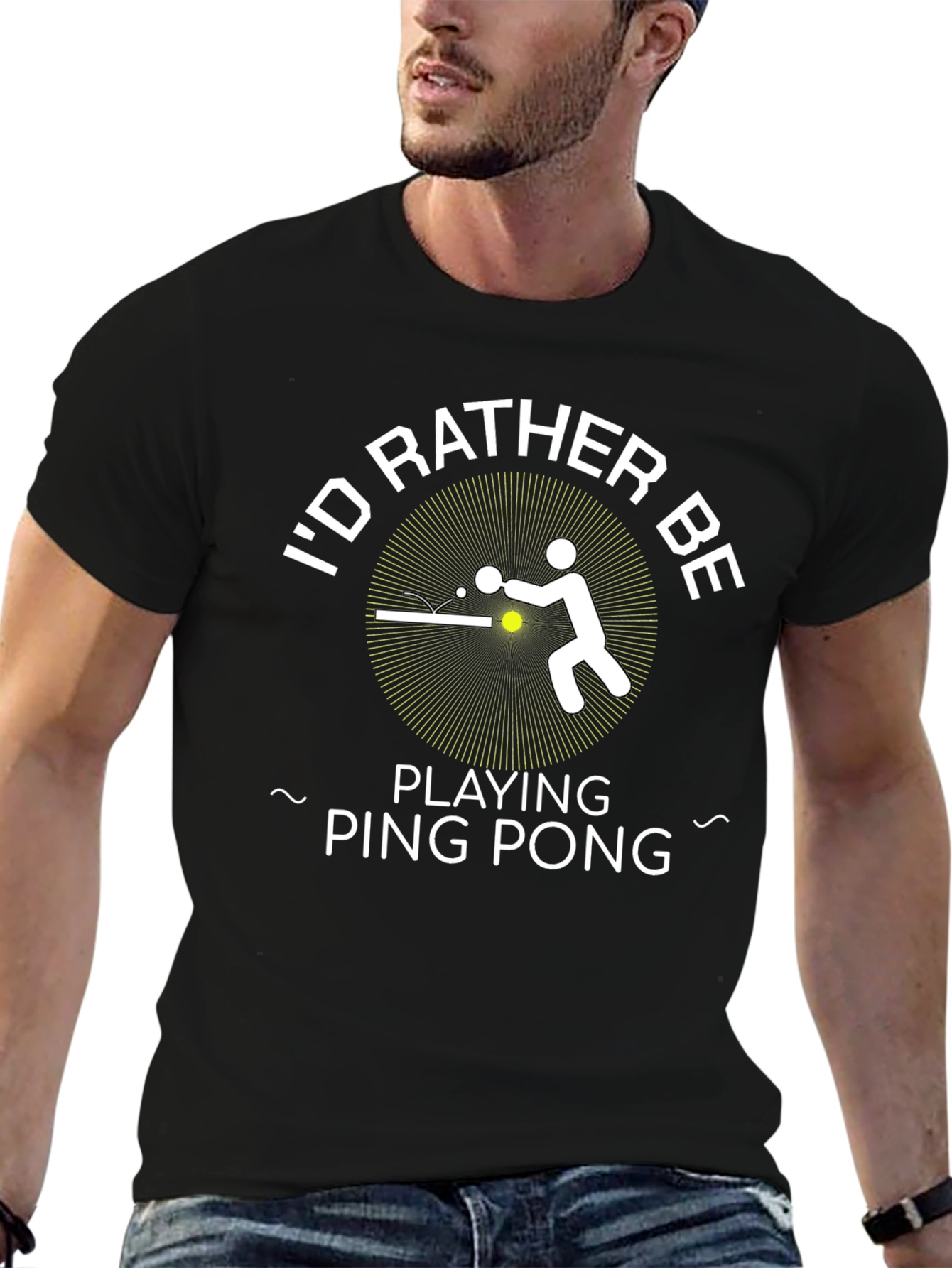 Id Rather Be Playing Ping Pong - Graphic T-Shirt