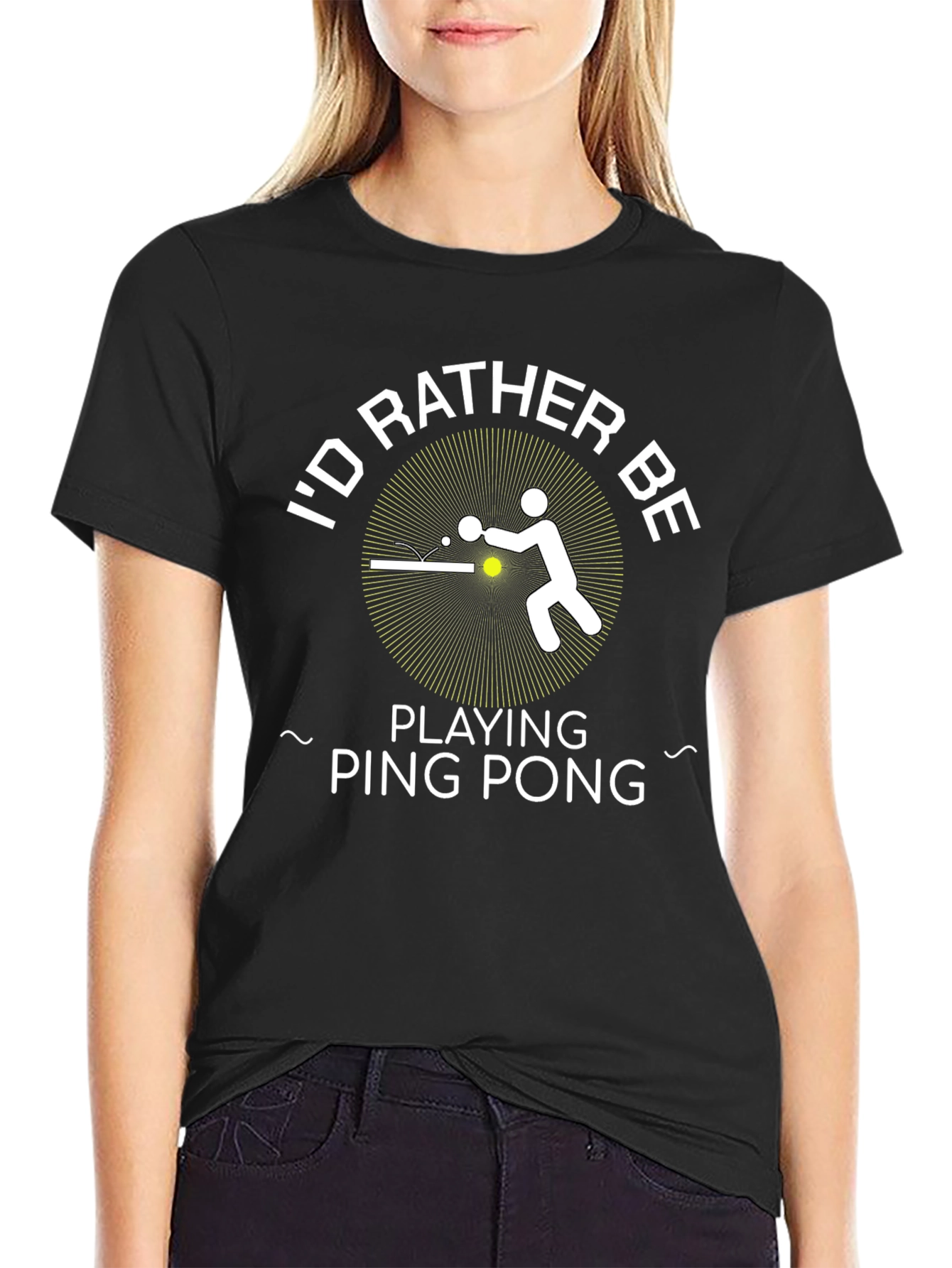 Id Rather Be Playing Ping Pong - Graphic T-Shirt