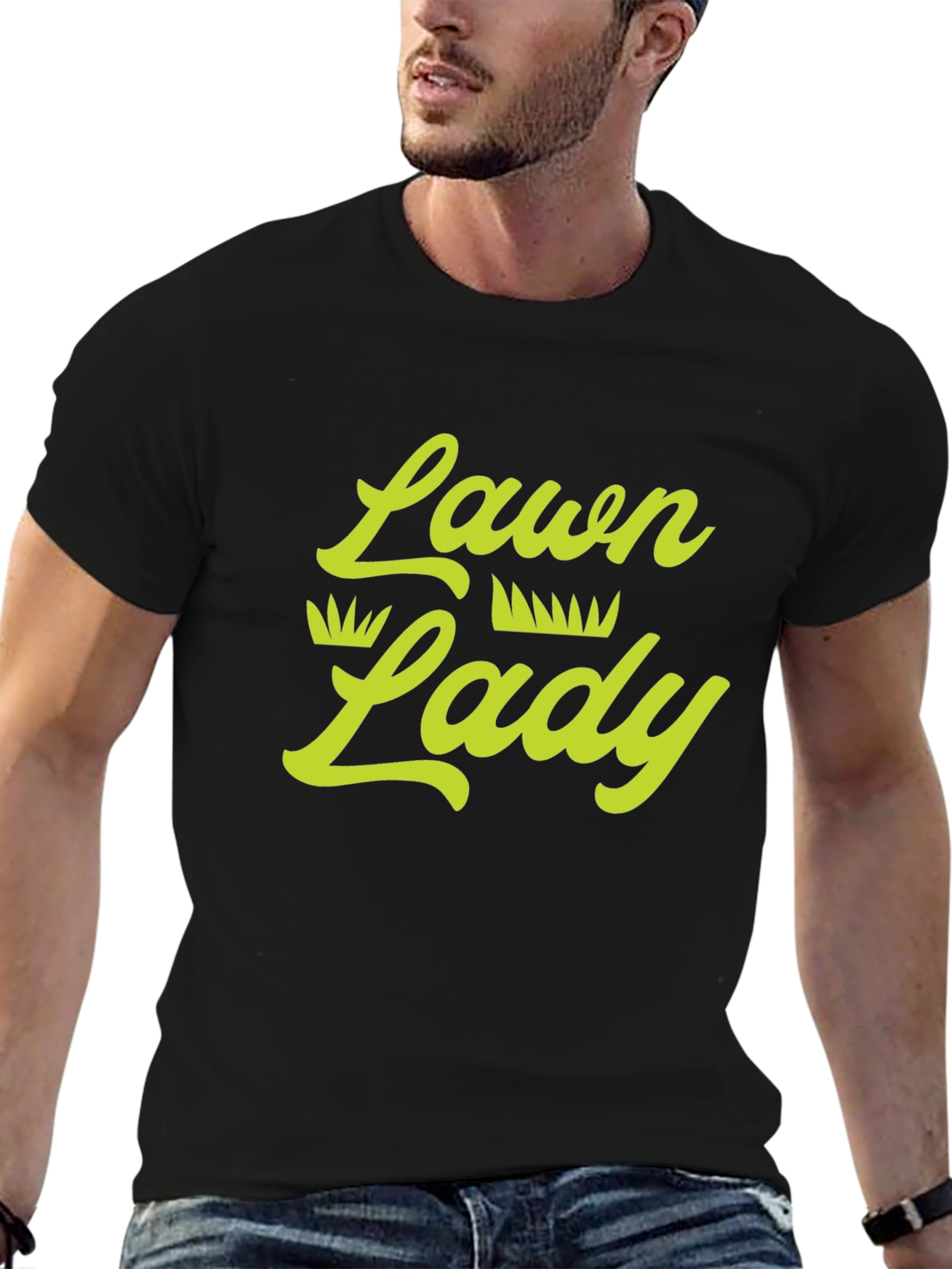 Lawn Lady Graphic Tee - Black