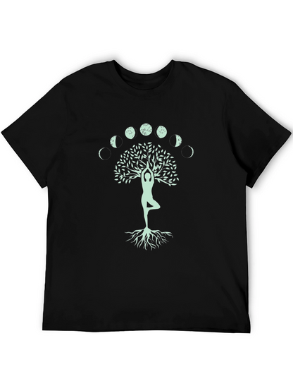 Yoga Tree of Life T-Shirt - Moon Phases