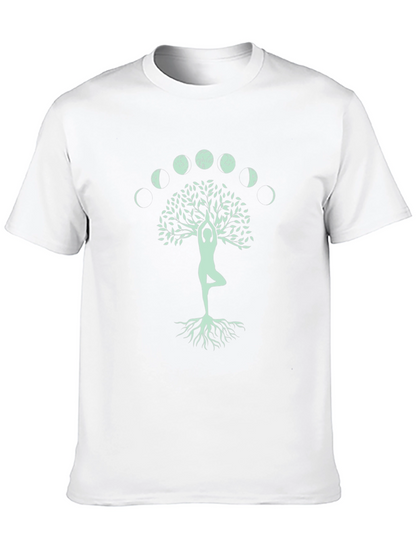 Yoga Tree of Life T-Shirt - Moon Phases