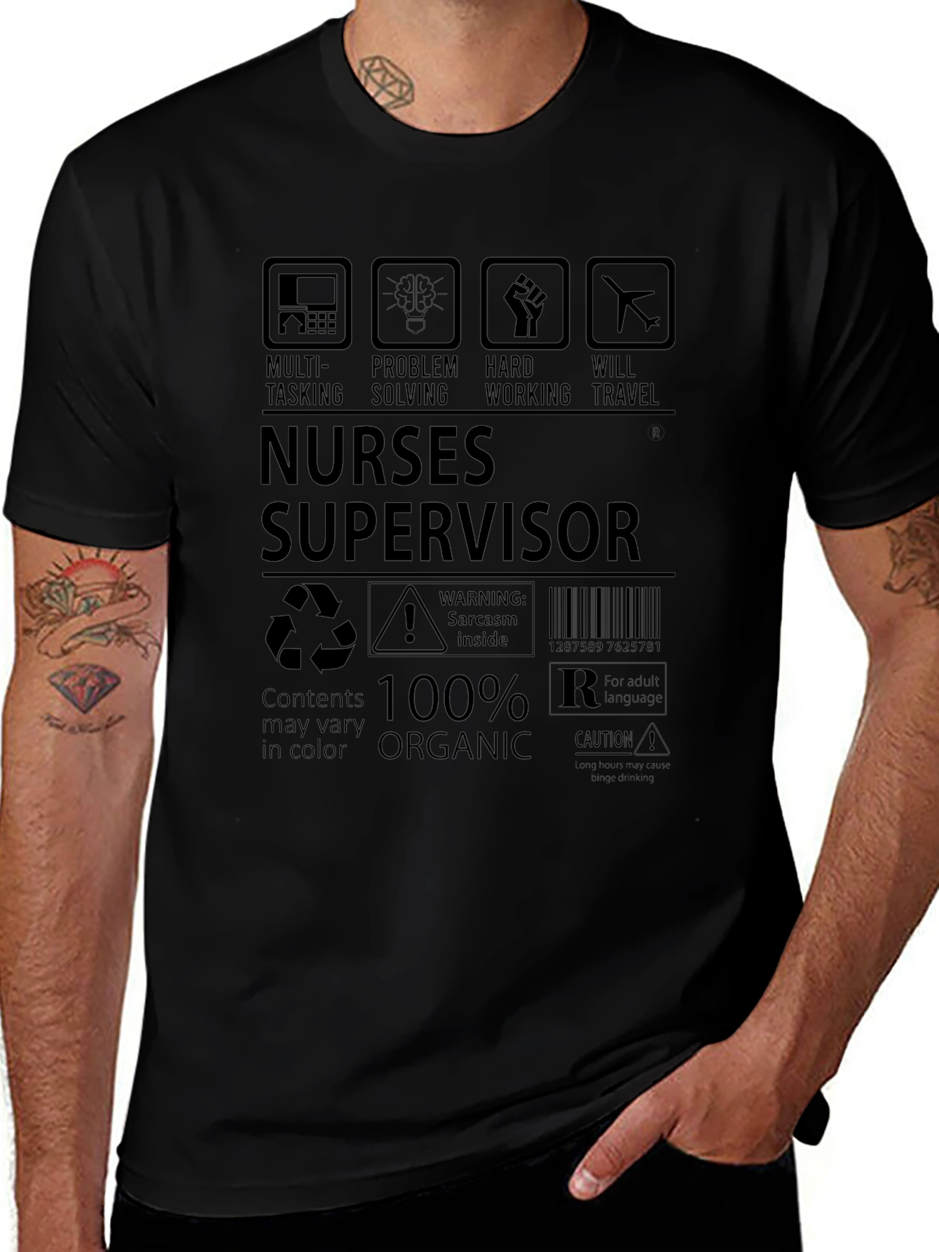 Nurse Supervisor 100% Organic T-Shirt