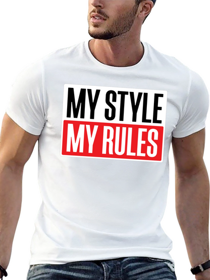 My Style My Rules Black Graphic Tee