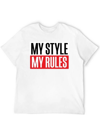 My Style My Rules Black Graphic Tee