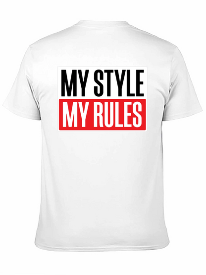My Style My Rules Black Graphic Tee