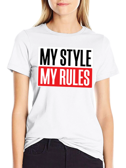 My Style My Rules Black Graphic Tee