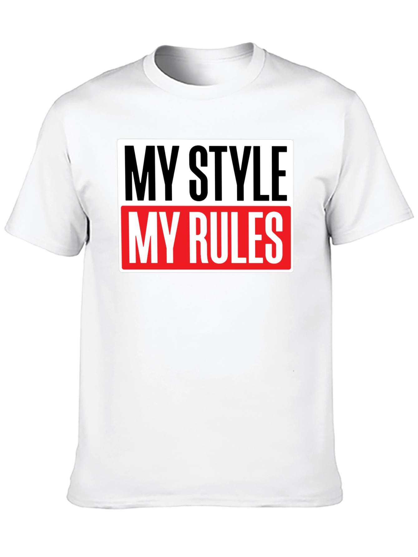 My Style My Rules Black Graphic Tee