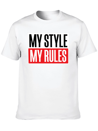 My Style My Rules Black Graphic Tee