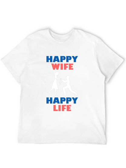 Happy Wife Happy Life Graphic T-Shirt