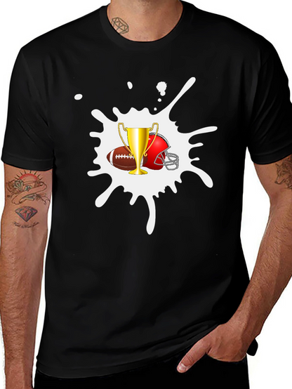 Football Trophy Graphic Tee